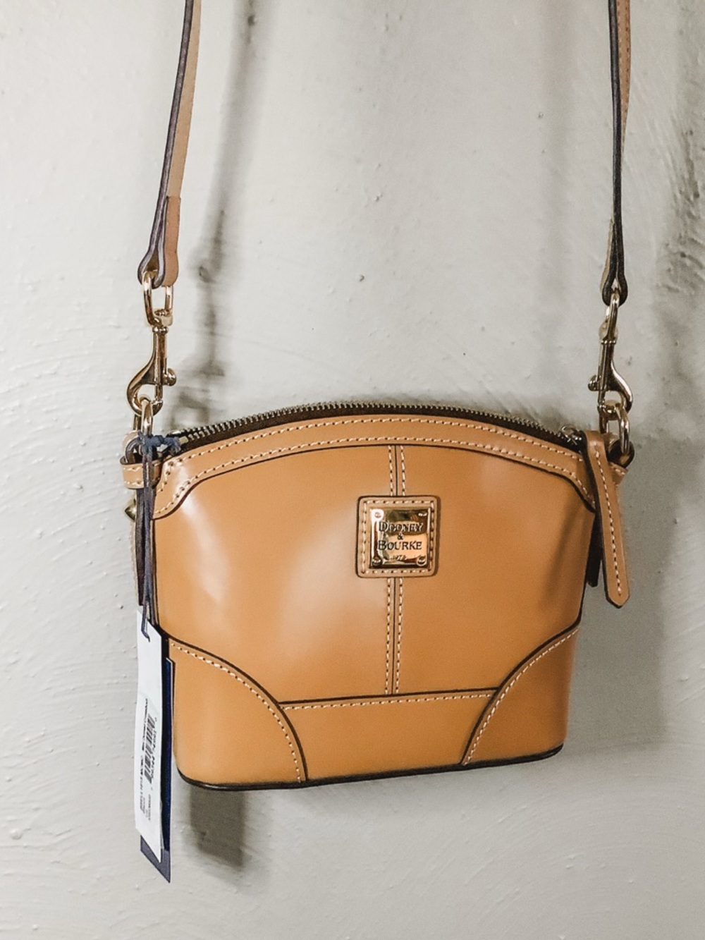 NWT Dooney & Bourke Mini Domed Leather Crossbody